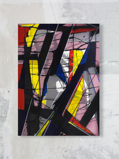 Emanuel Araújo "Serigrafia Exploração da Forma e da Cor Abstrata II"
