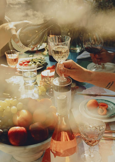 Arte com vinho